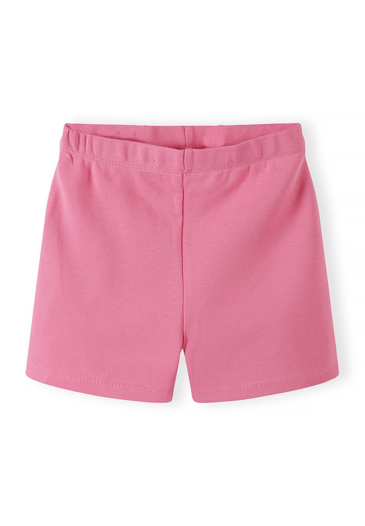 Oversized T-Shirt & Ribbed Shorts Set, California Print, Pink - 3