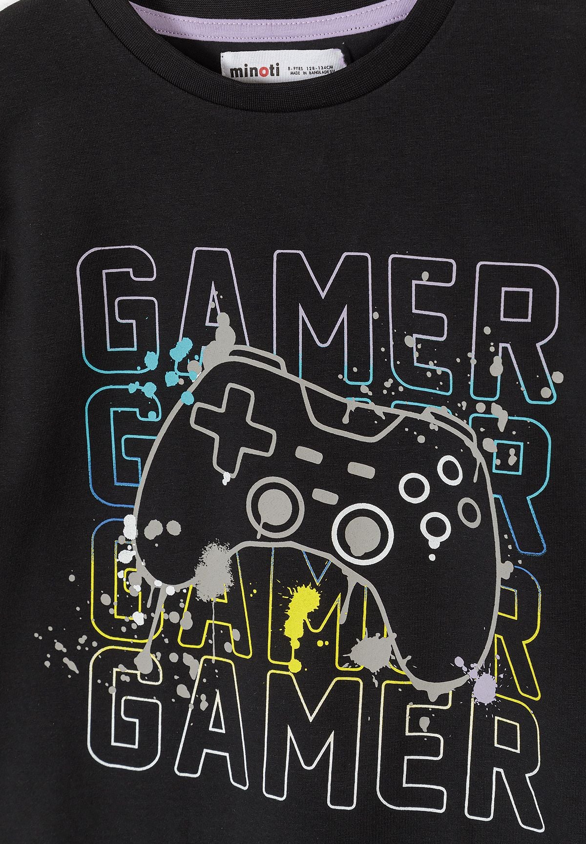Pajamas Set 2-Pack Gaming Print Black Grey - 4