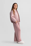 Girls lightweight pink bomber jacket nylon quilted padding 3-15 years