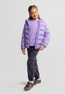 Girls lightweight nylon wind resistant jacket purple 3-15 years