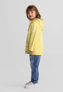 Girls waterproof jacket bright yellow with adjustable hood 9 months to 7 years