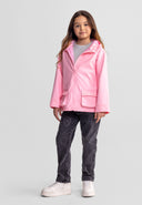Girls waterproof jacket pink 1-7 years