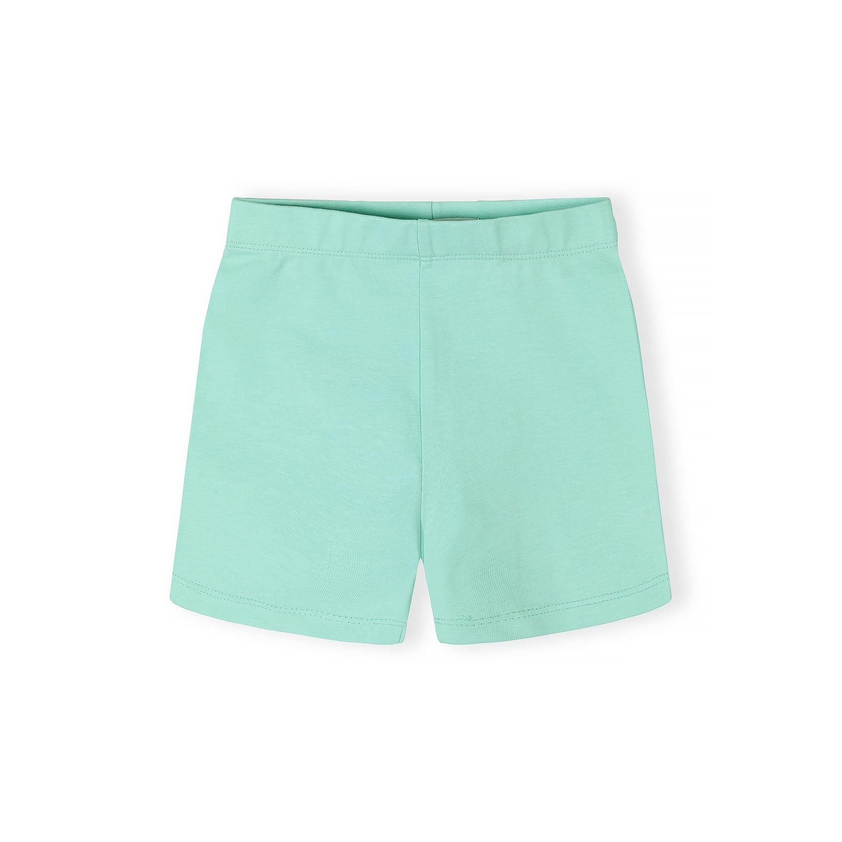 Single mint green cycle shorts shown flat against white background displaying the comfortable fit and cotton fabric texture