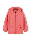 Girls hoodie 2-pack zip coral and cream 3m-7 years