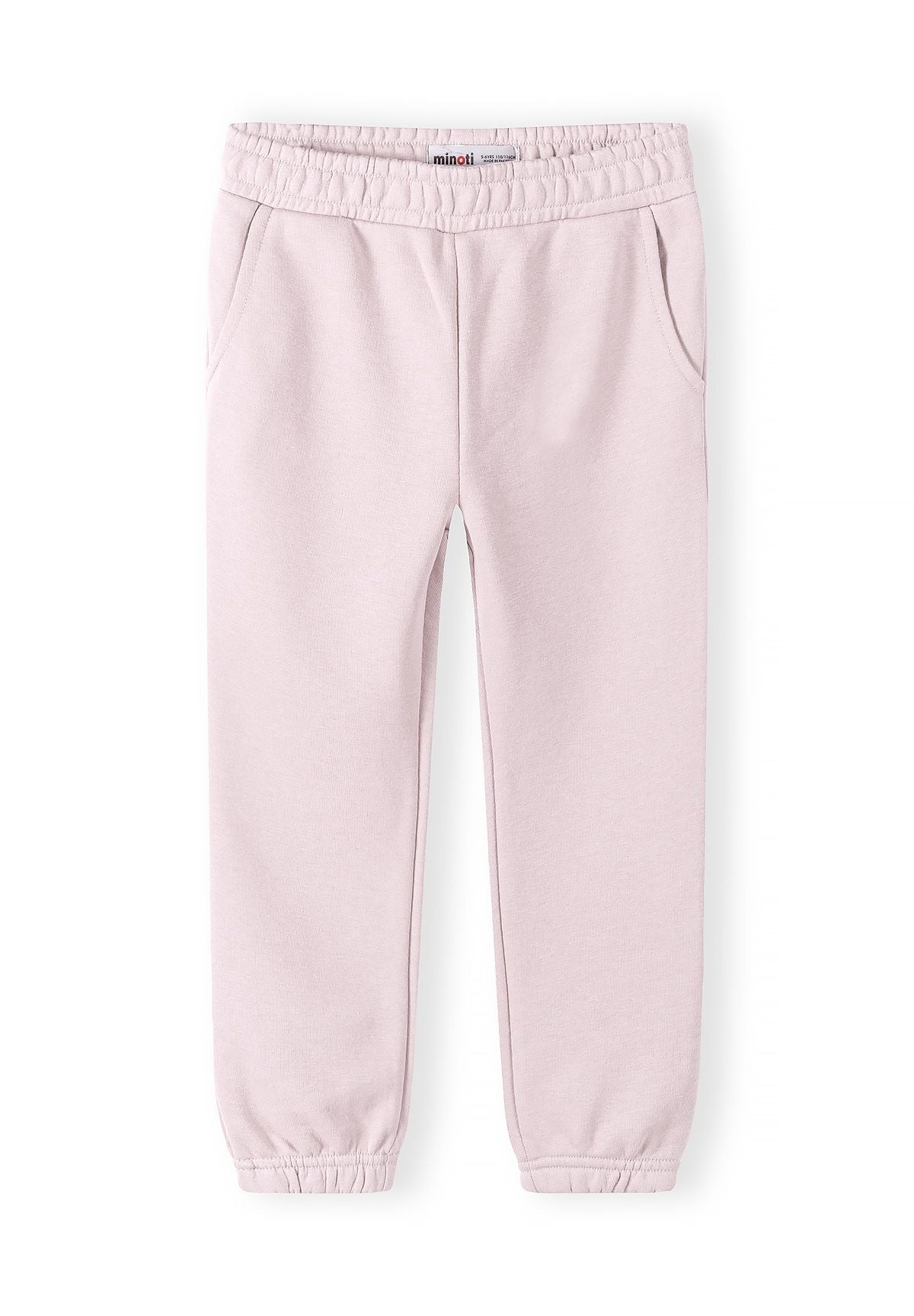 Grey marl, light pink and navy joggers, pink front.