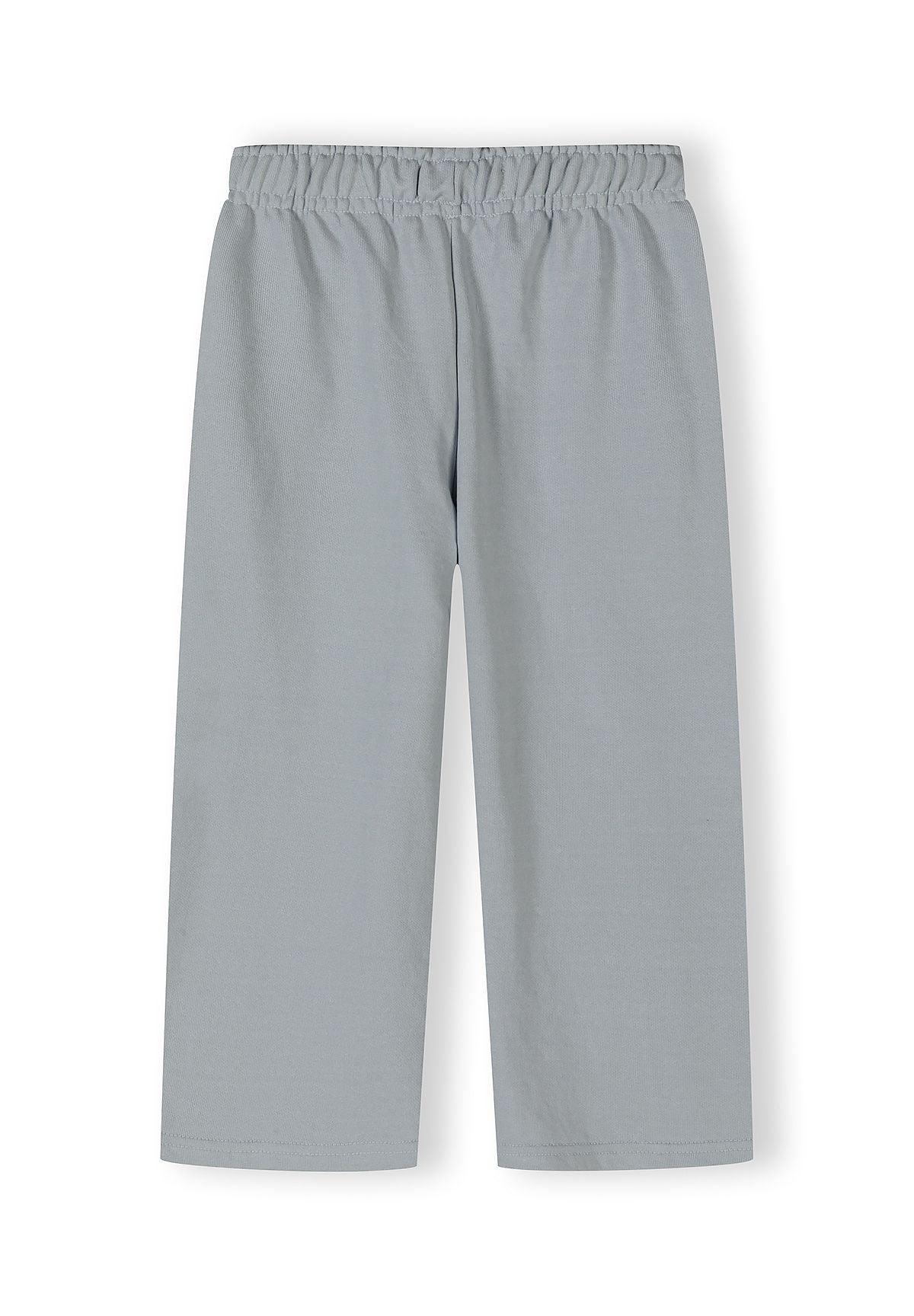 Light blue wide-leg trousers with an adjustable waistband, front view.