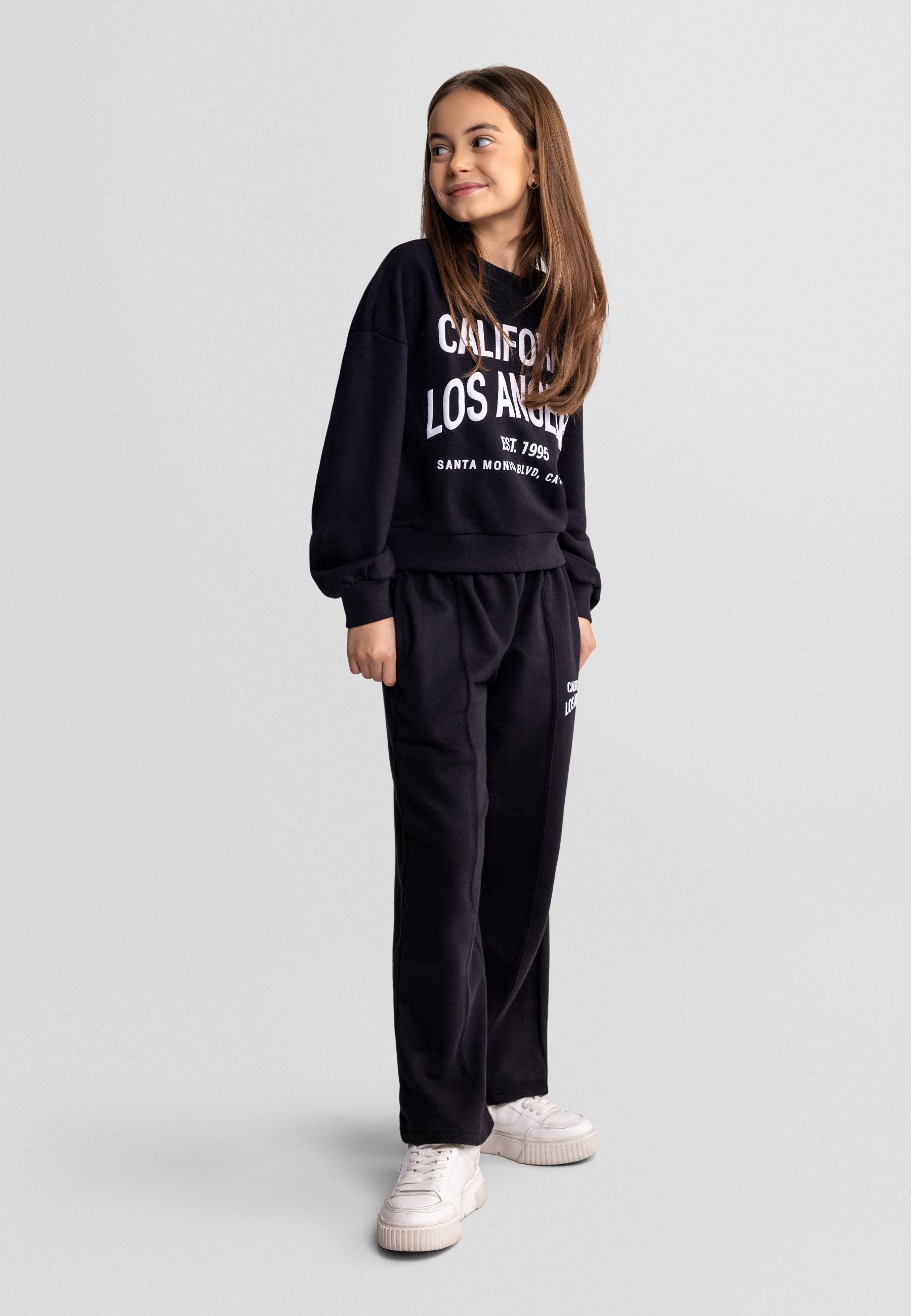 Tracksuit Set California Los Angeles, Black - 1