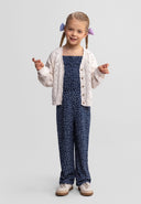 Girls white cotton button front cardigan long sleeve 3m to 7 years