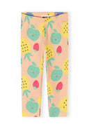 Girls 3-pack fruit print capri leggings blue apricot white 3m-7y