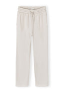Girls wide leg joggers off white viscose blend 7-15y