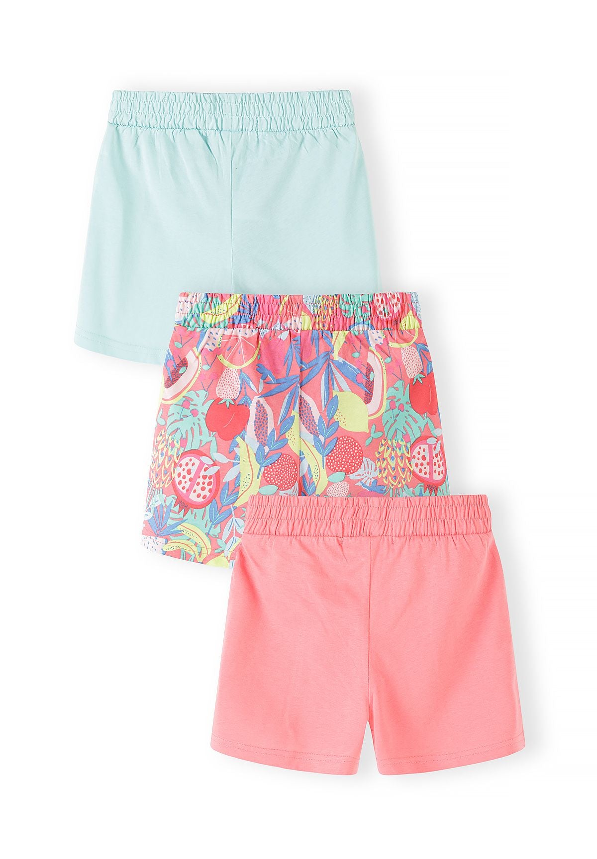 Jersey Shorts 3-Pack Tropical Print Side Pockets - 2