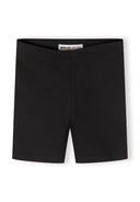 Girls 5-pack black cotton elastane cycling shorts 3-15 years