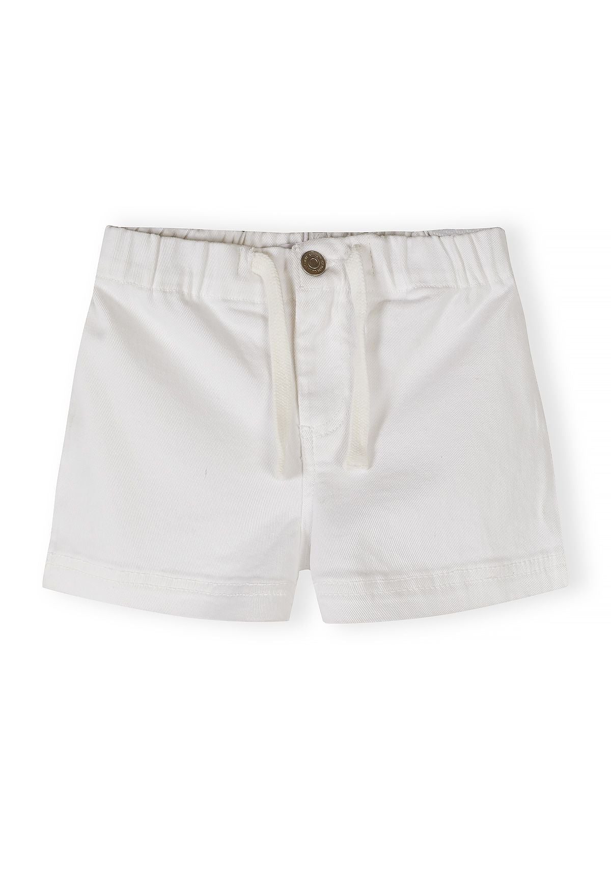 Twill Shorts 2-Pack, White & Beige - 2