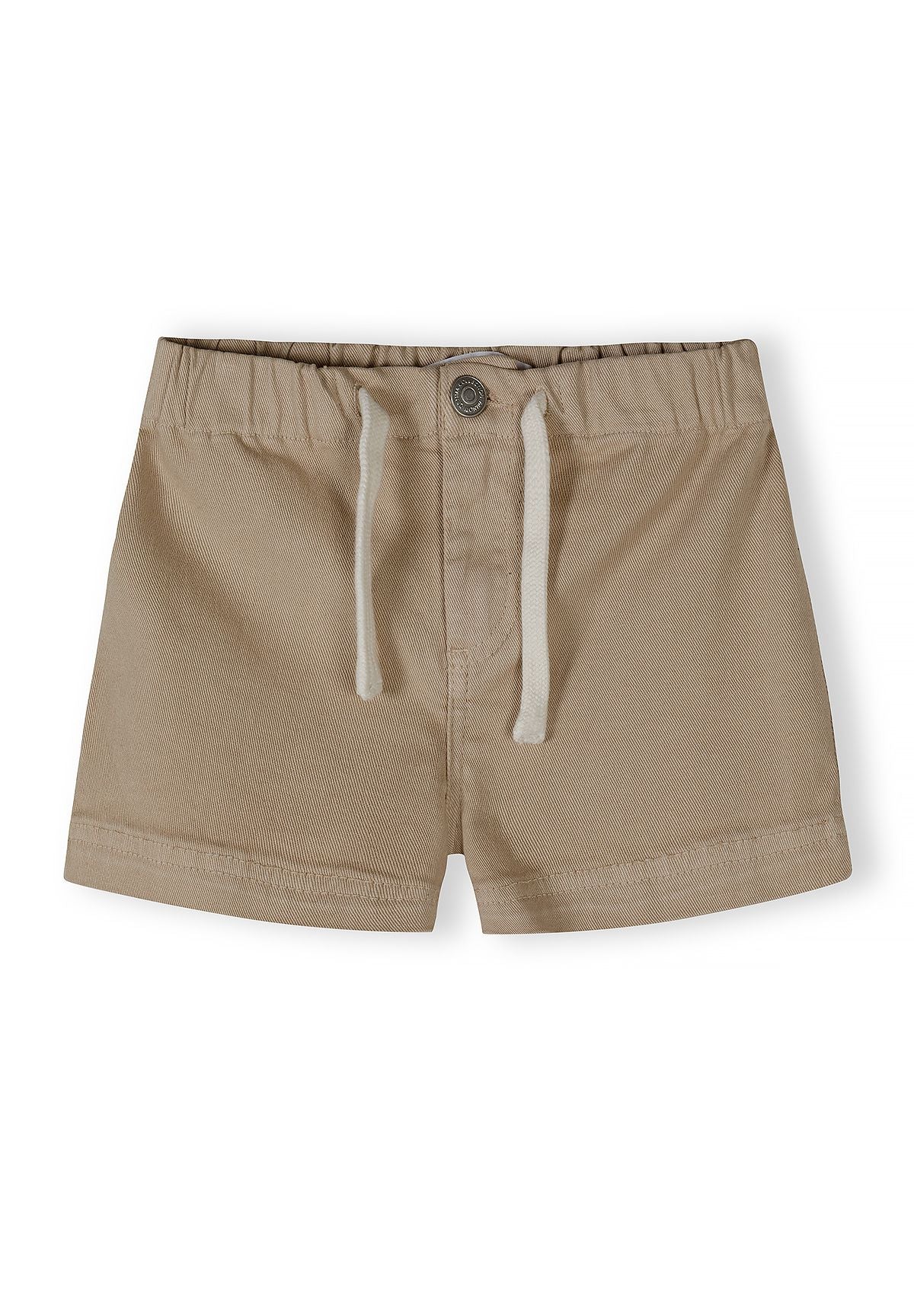 Twill Shorts 2-Pack, White & Beige - 4