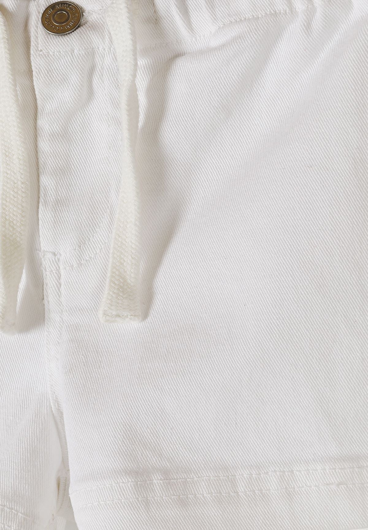 Twill Shorts 2-Pack, White & Beige - 6