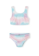 Girls two-piece tie dye bikini pink and blue 3-11 years