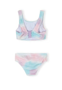 Girls two-piece tie dye bikini pink and blue 3-11 years