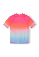 Girls rash tops 2 pack pink blue ombre 2-14 years
