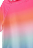 Girls rash tops 2 pack pink blue ombre 2-14 years