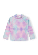 Girls rash vest long sleeve pink blue gradient 3-14 years