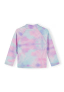 Girls rash vest long sleeve pink blue gradient 3-14 years