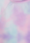 Girls rash vest long sleeve pink blue gradient 3-14 years