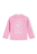 Girls rash vest long sleeve pink blue gradient 3-14 years