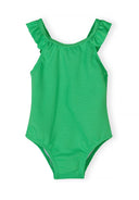 Girls neon one-piece swimsuit with floral sunglasses 3 months to 7 years