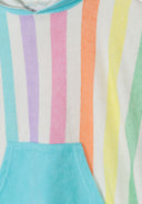 Mädchen Kapuzen-Badetuch mit Regenbogenstreifen 3 bis 12 Jahre