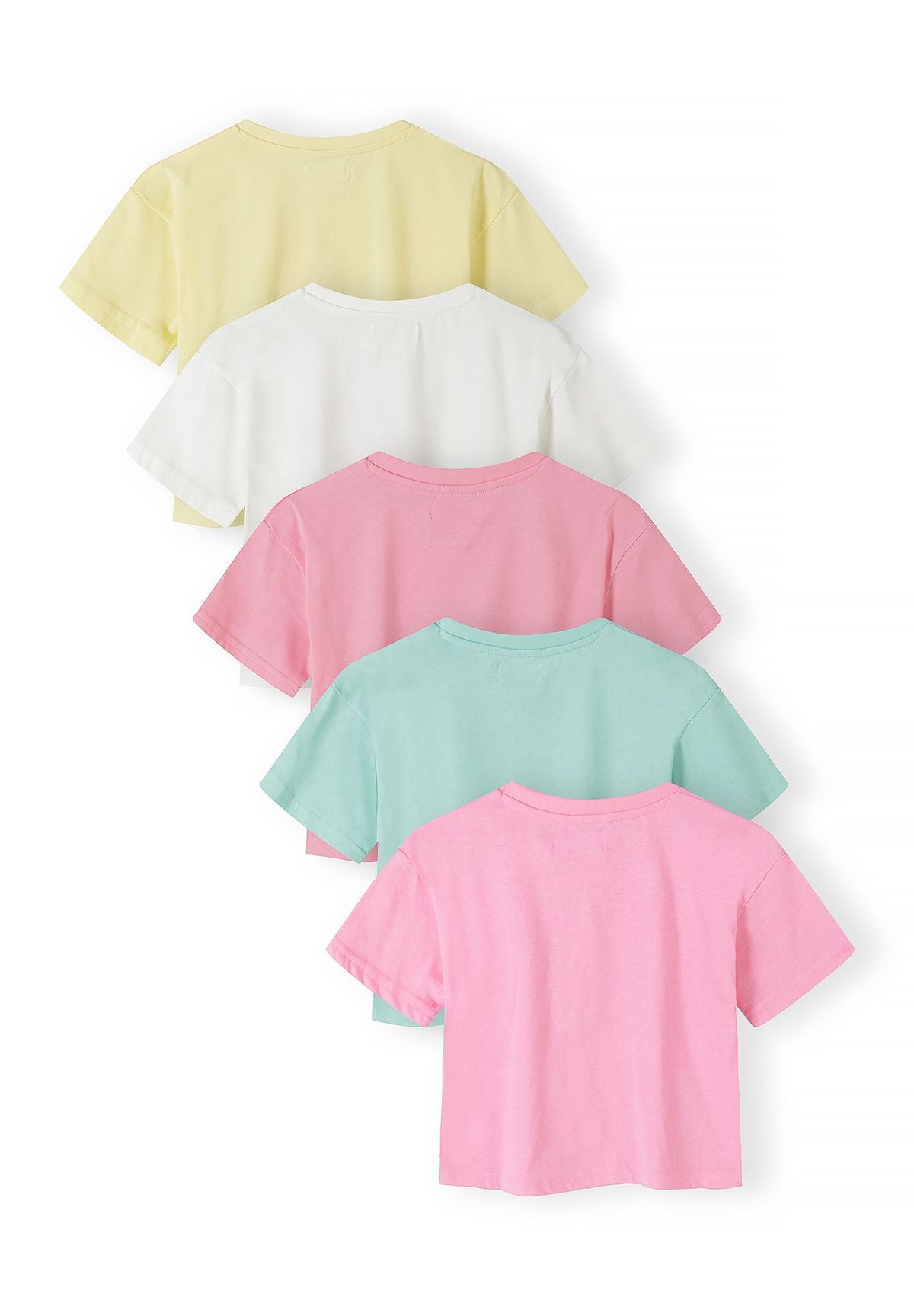T-Shirts 5-Pack Cropped Graphic Print, Multicolour - 2
