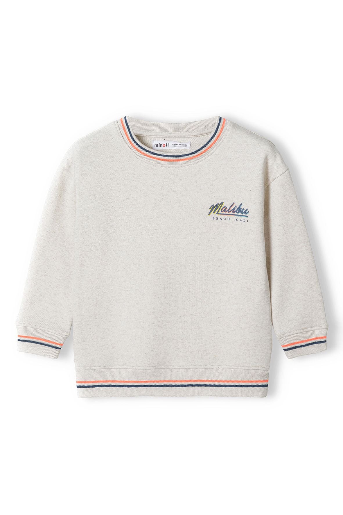 Crew Sweatshirt Beige Malibu Print - 2