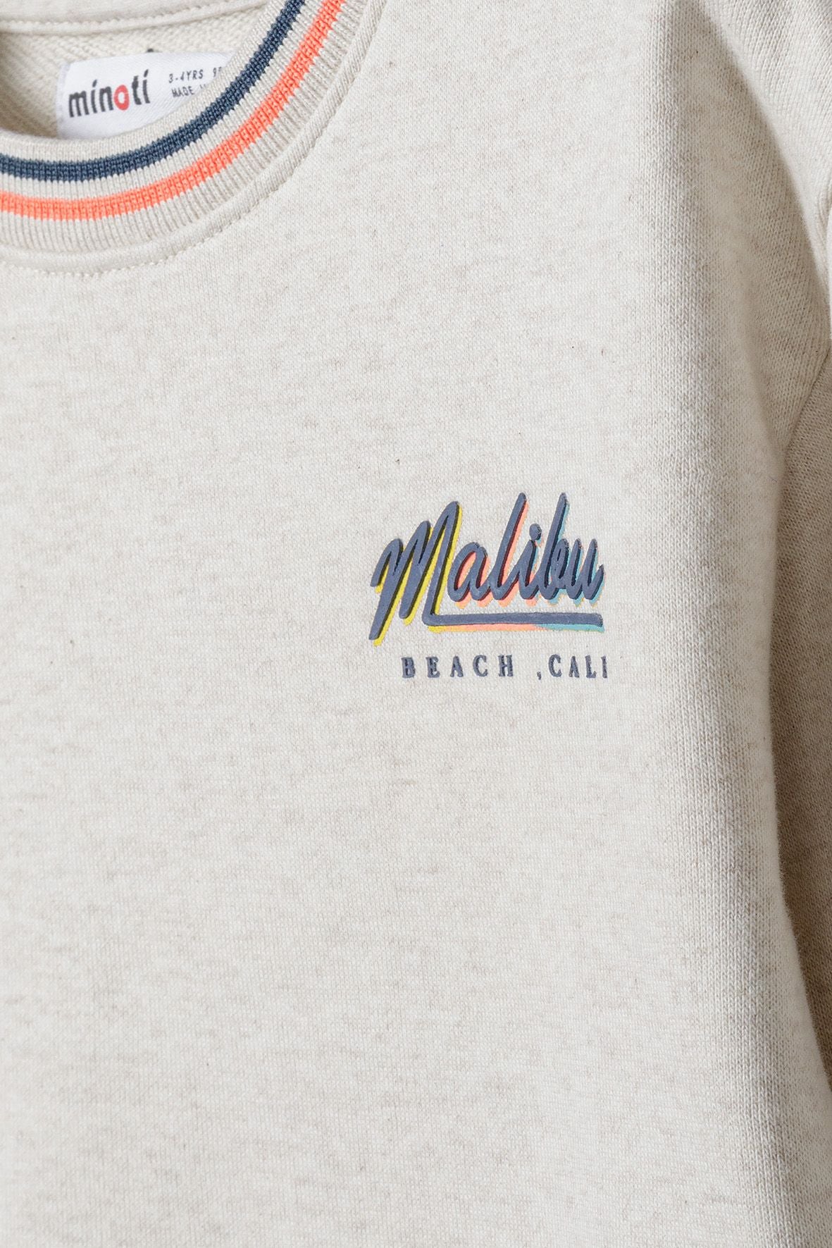 Crew Sweatshirt Beige Malibu Print - 4