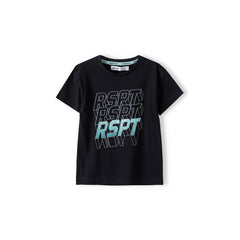 Boys' graphic t-shirt in black
