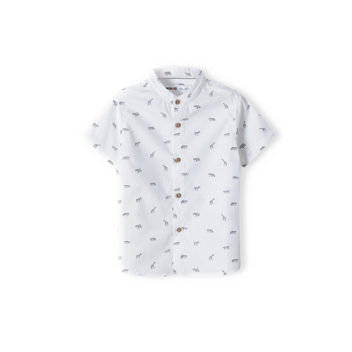 Boys' shirt in white — complete product view for square Shop card