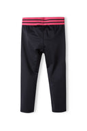 Legginsy sportowe z kontrastową talią