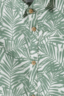 Koszula z krótkim rękawem w liście palmowe