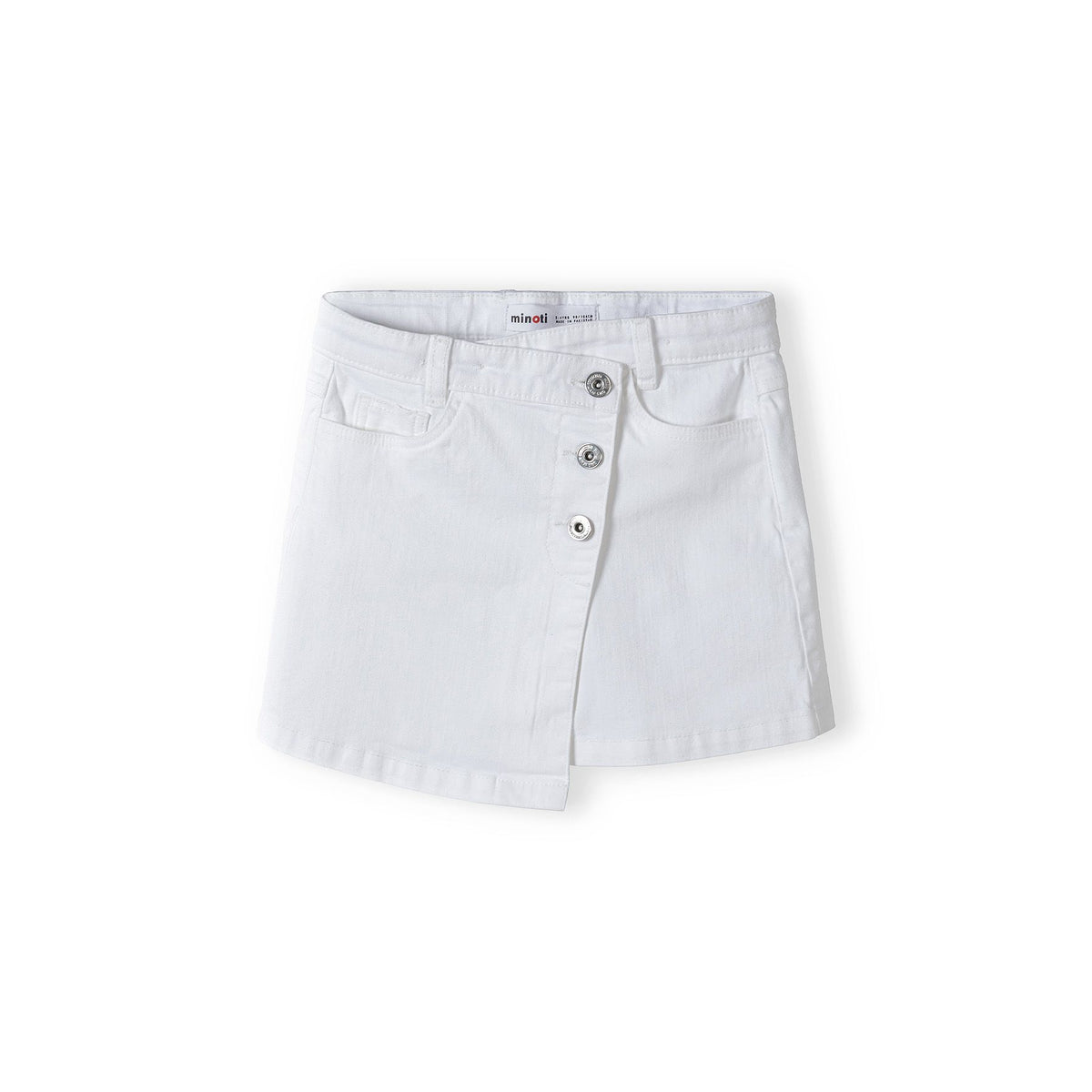 Girls' denim skirt in white — complete product view for square Shop card