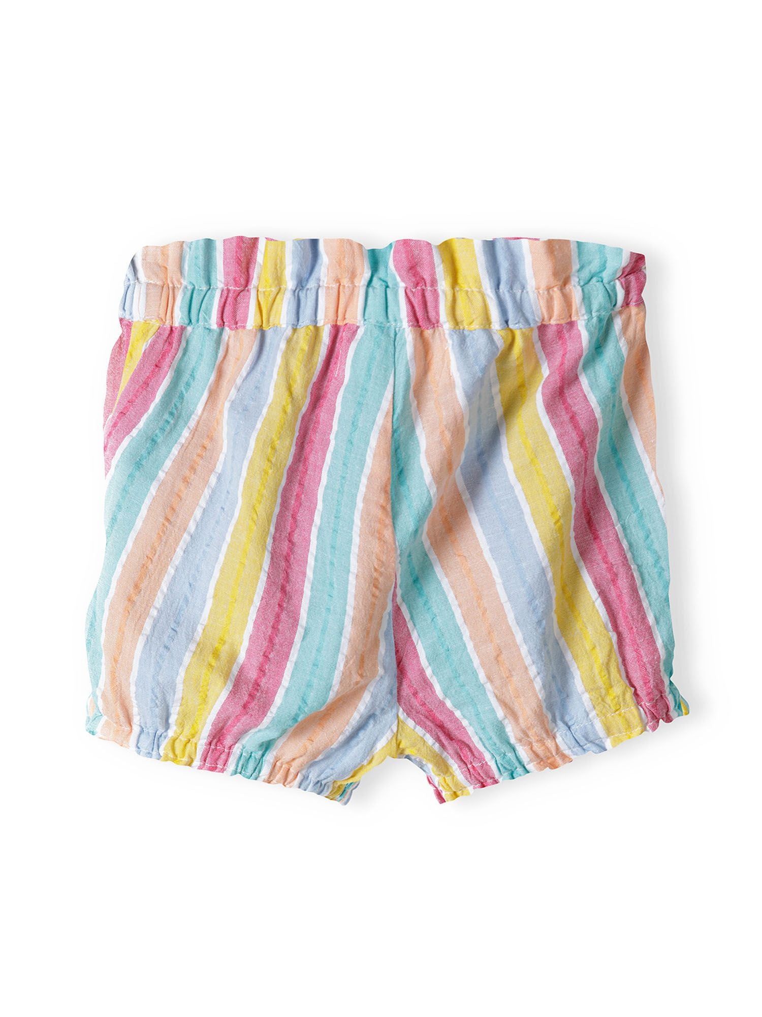 Strappy Top & Shorts Set, Rainbow Stripes, Bow Detail - 6