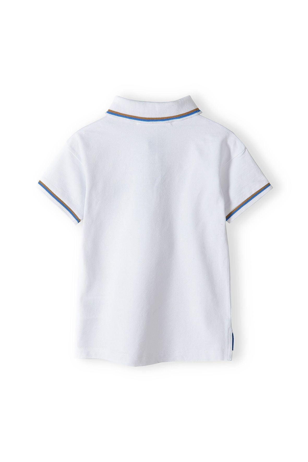 White polo shirt, back.