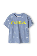 Boys blue t-shirt with allover print