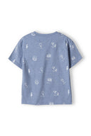 Boys blue t-shirt with allover print
