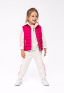 Girls pink Girls padded gilet