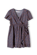 Wiązana sukienka z nadrukiem