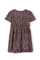 Wiązana sukienka z nadrukiem