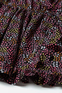 Wiązana sukienka z nadrukiem