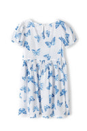 Sukienka z nadrukiem i rękawkiem