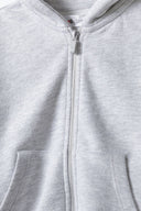 Rozpinana bluza z kapturem i lamówkami