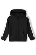 Girls black Girls hooded zip thru