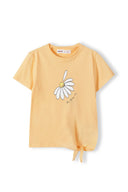 T-shirt z krótkim rękawem i wiązaniem z przodu