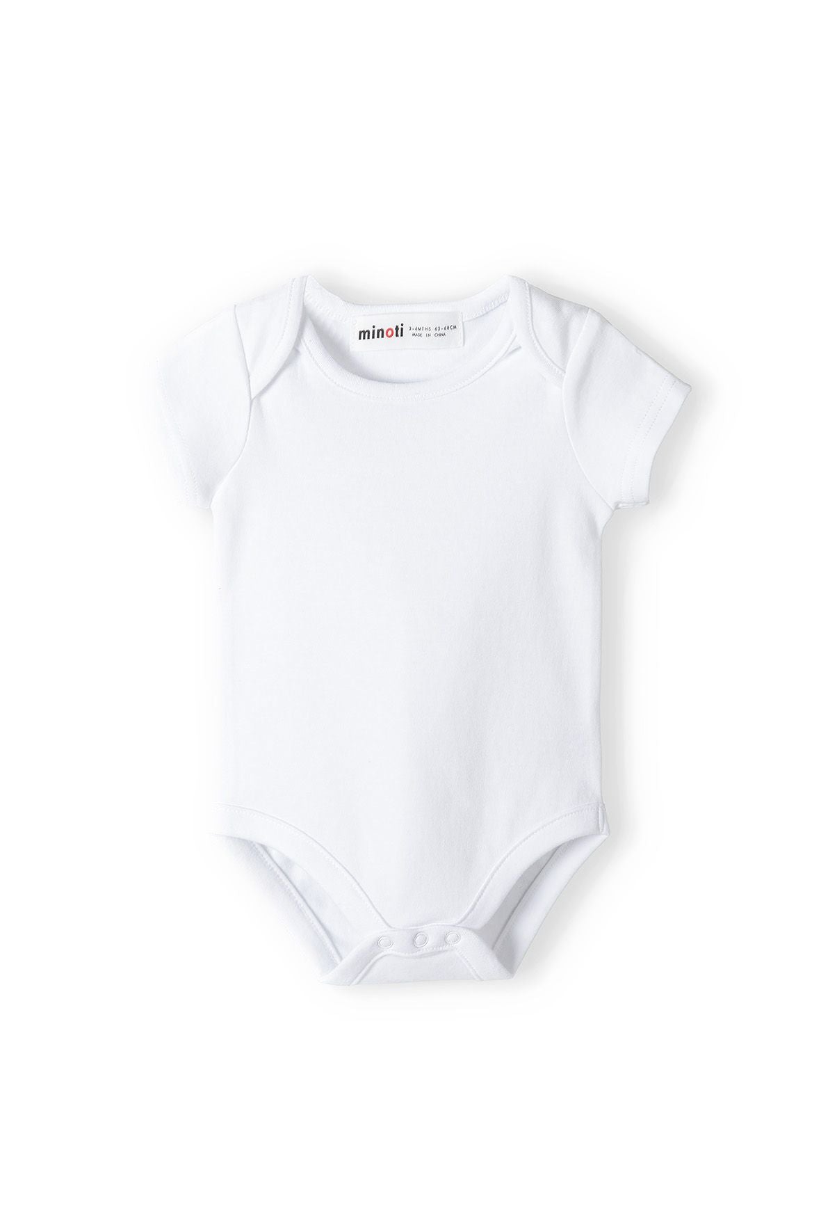 Short Sleeve Bodysuits 3-Pack, White - 2